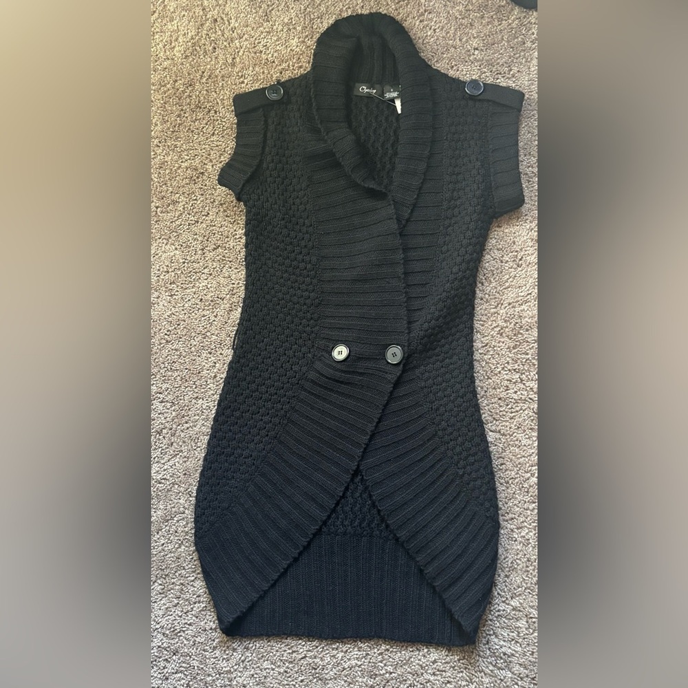 NWOT Chesley Black Knit Cardigan Sweater